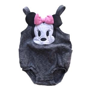 EUC Disney Minnie bodysuit; 12-18 mo
